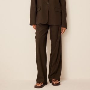 Pleat Detail Suit Trouser